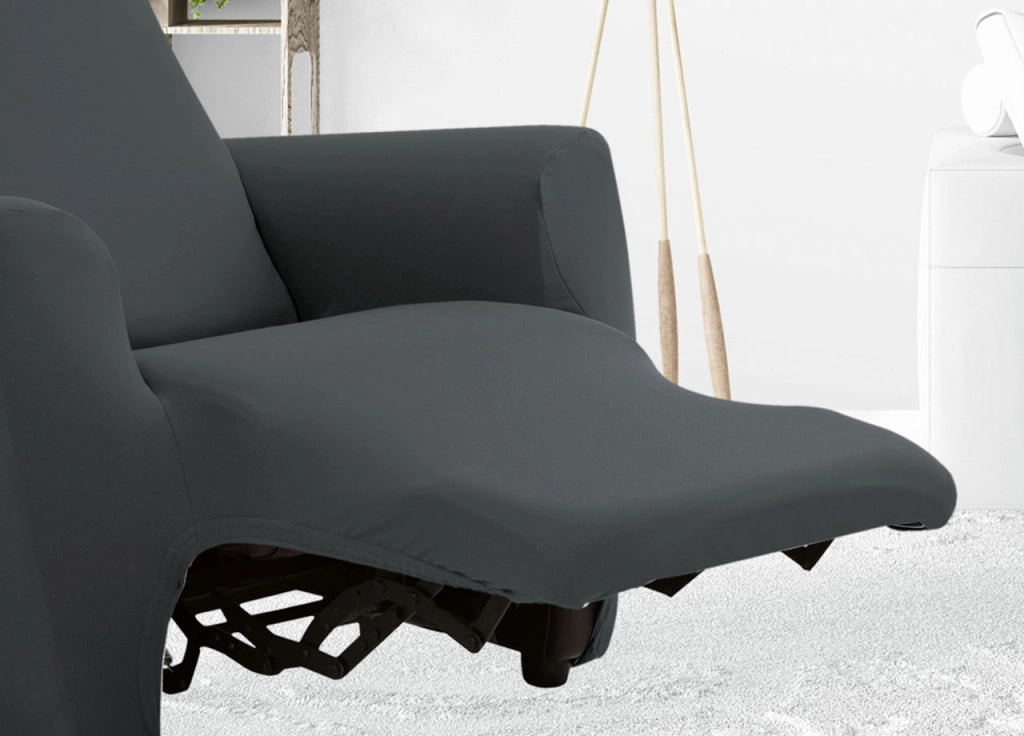 Copripoltrona Reclinabile Elasticizzato Antimacchia Magic Tinta Unita Grigio Stone Poltrona Relax Idrorepellente