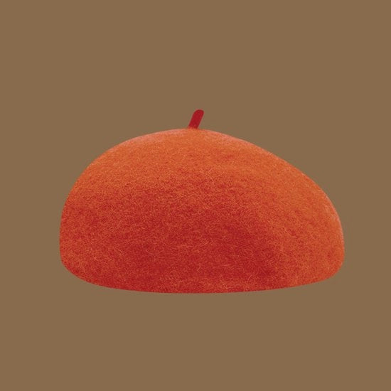 Cappello in lana di lana per donne, forma ottagonale, stile retro, colore caldo e morbido