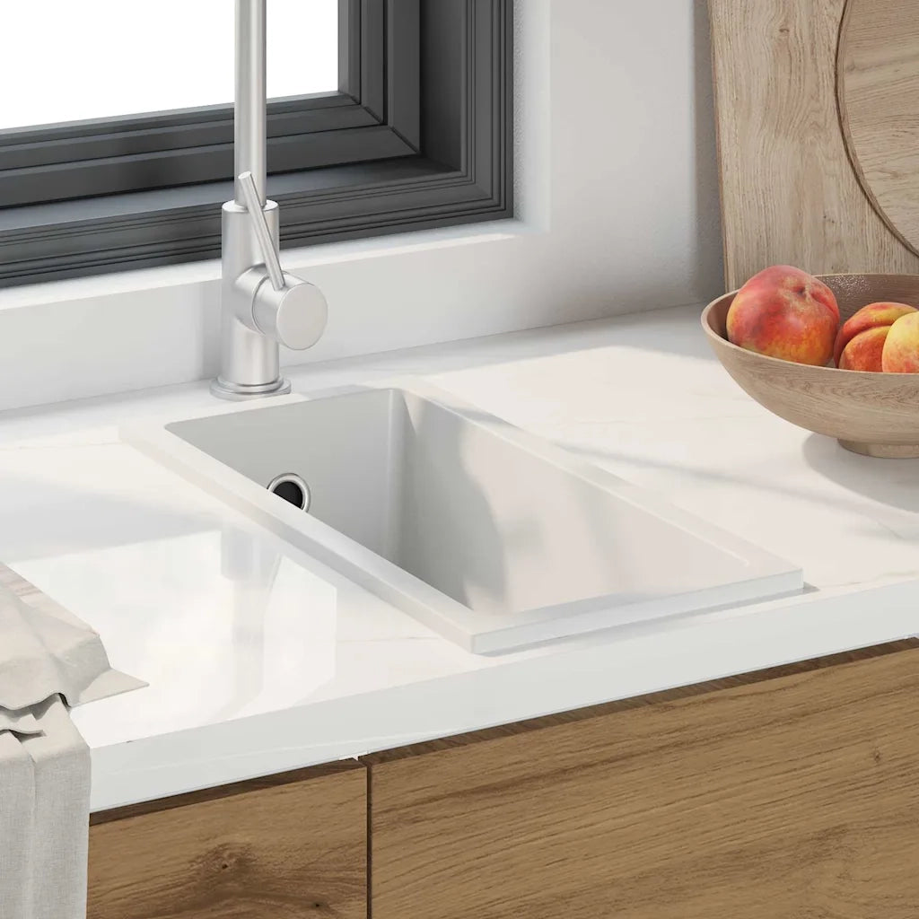 Lavello da cucina Bianco 21 x 44 x 14 cm Granito CFW9477596