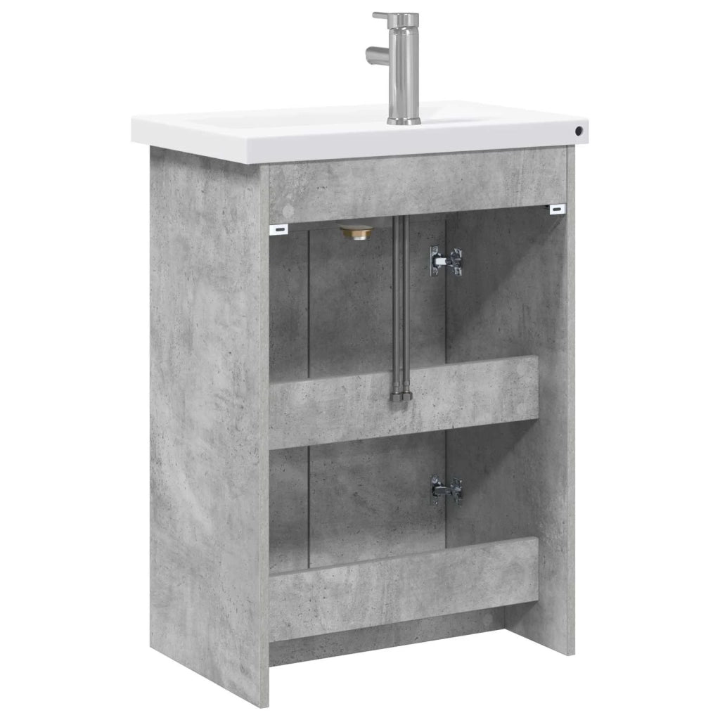 Set di mobili per il bagno Grigio Cemento 61 x 40 x 84,5 cm 3404277