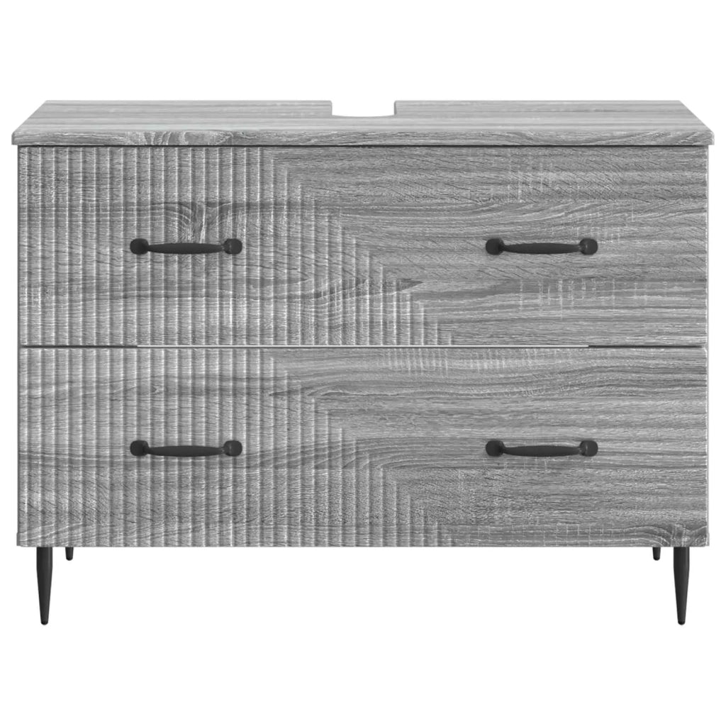Armadio per Lavabo da Bagno HAARLEM Sonoma grigio 896801