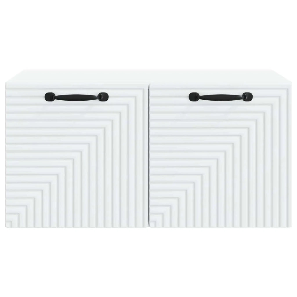 Mobile Porta TV da Muro Bianco 59,5 x 41 x 30 cm 898675