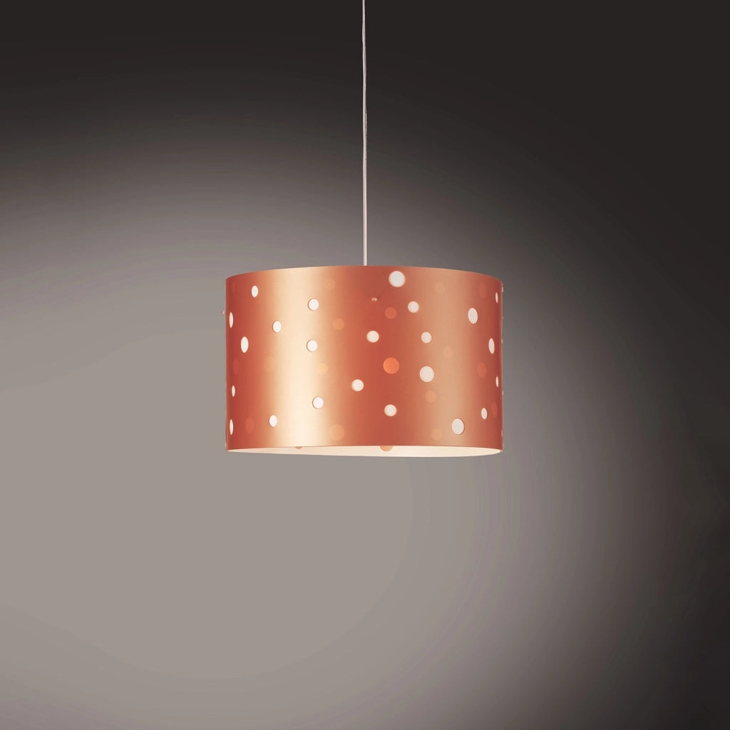 Sospensione Moderna Pois Polilux ® Rame 1 Luce E27 D40Cm