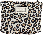 Borsa Cosmetici per Donne con Disegno di Leopardo Rosa, Borse da Trucco in Canapa Grande, Borse a Mano per Donne, Portafogli, Borse da Viaggio per la Toletta, Accessori, Organizzatore