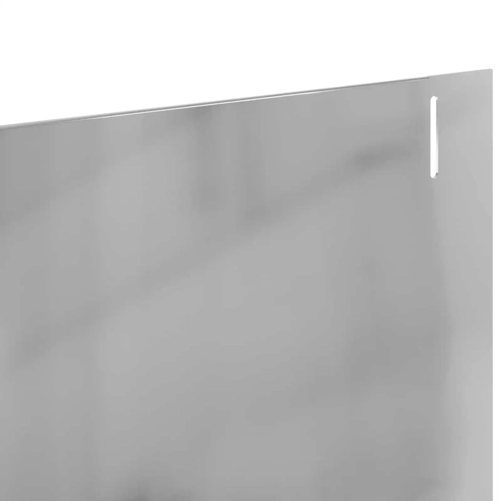 Bordura per Prato 30 pcs 102 x 10 x 4 cm Acciaio Argento 8008759