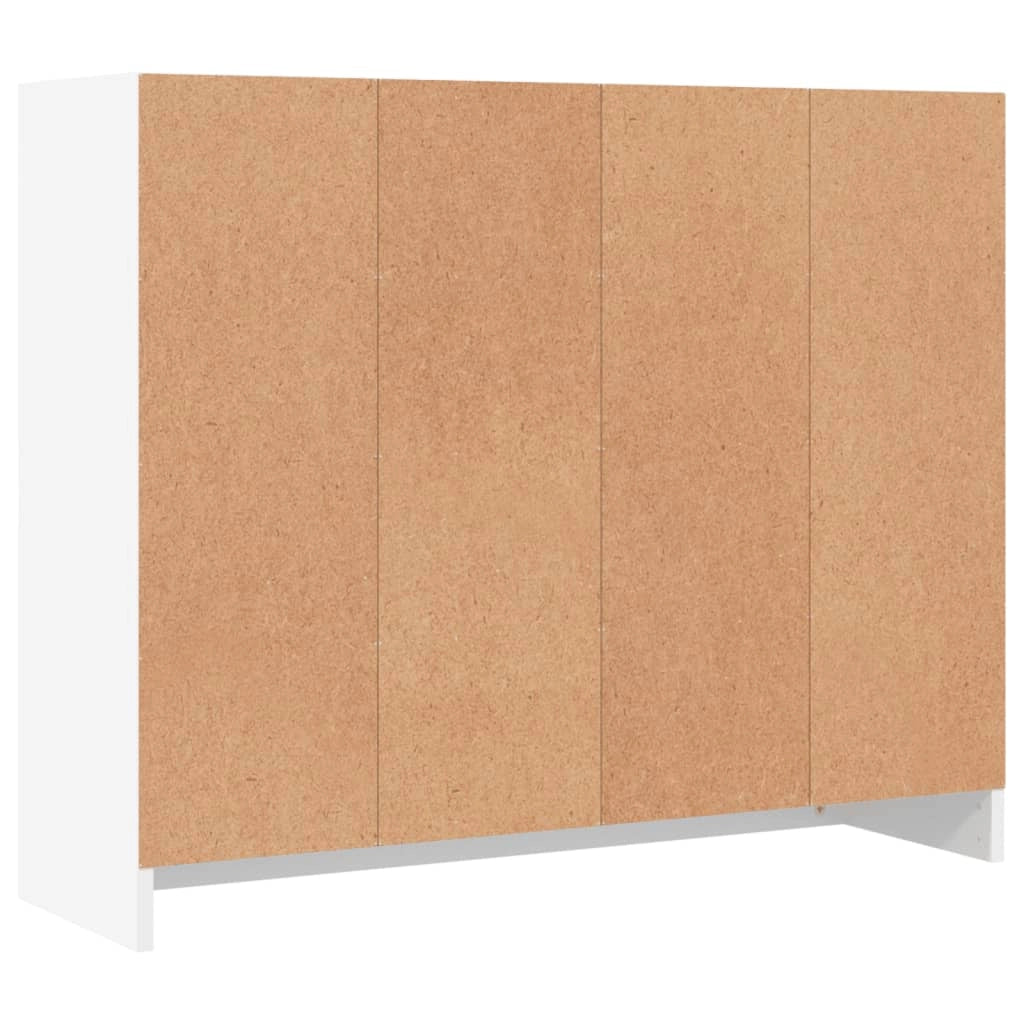 Buffet credenza cassettiera armadio mobile contenitore organizer per cucina soggiorno salotto 91 x 28 x 75 cm legno ingegnerizzato bianco 02_0030537