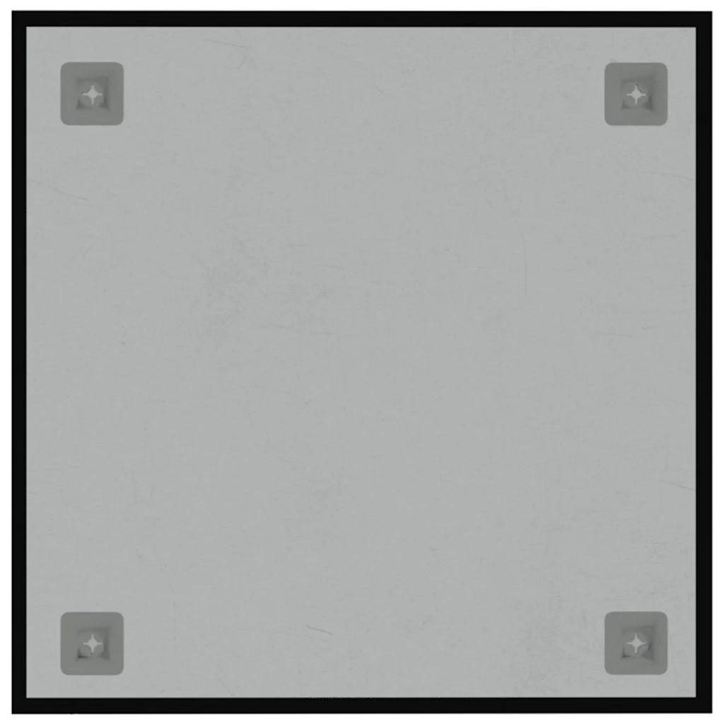 Lavagna Magnetica a Parete Nera 40x40 cm Vetro Temperato 347934
