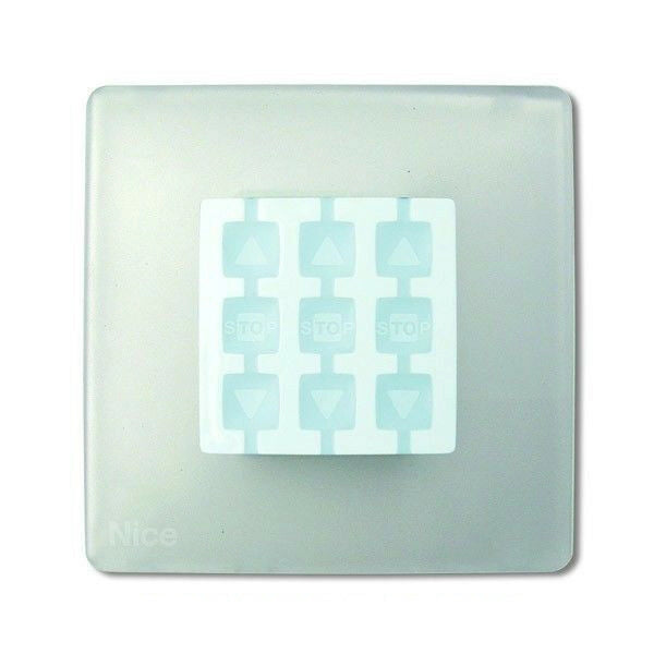NICE WST NICEWAY-OPLA SUPPORTO A PARETE QUADRATA TRASPARENTE NEUTRO OPLA