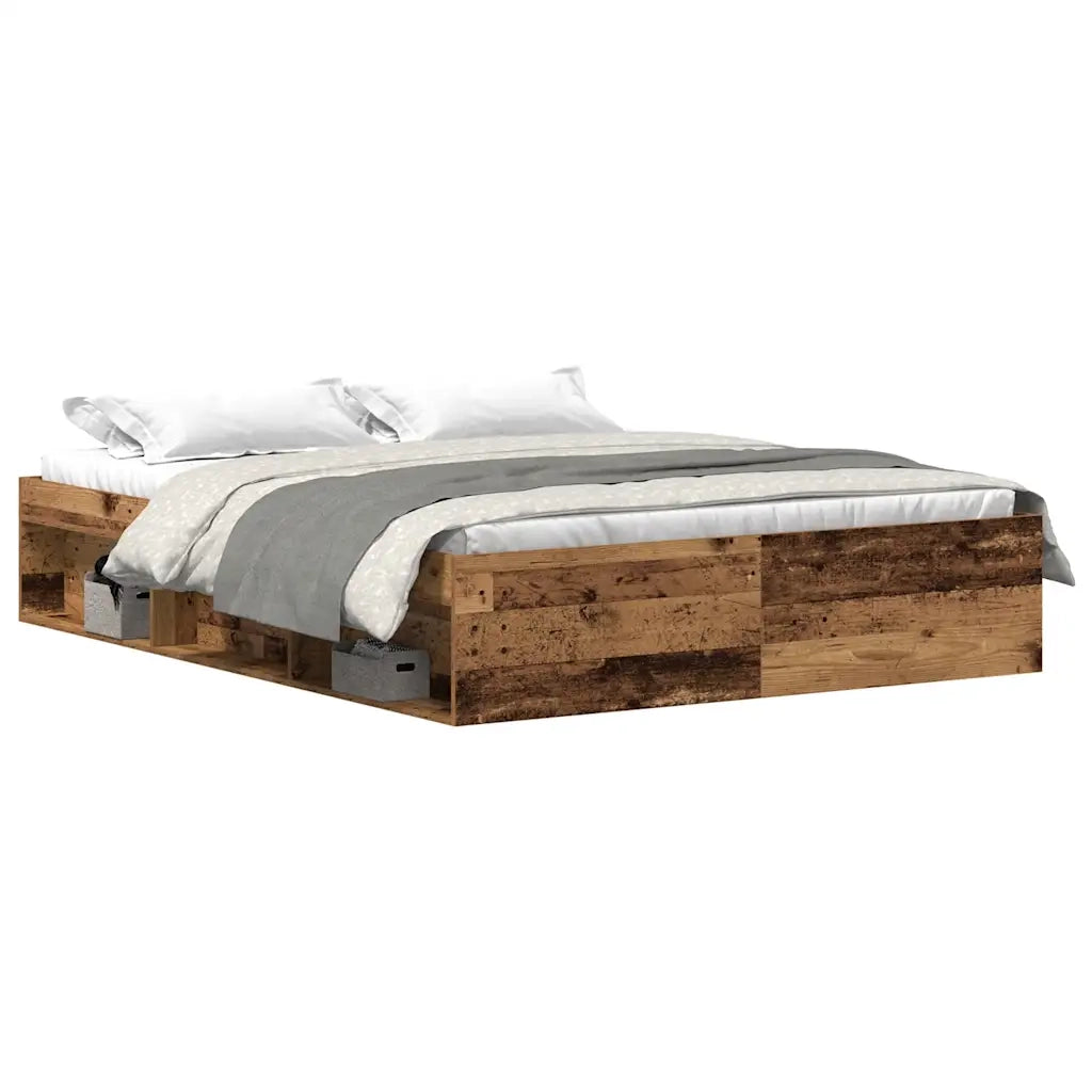 Giroletto senza Materasso Legno Antico 150x200cm in Truciolato