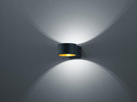 Applique da Interno a LED in Metallo Nero Opaco