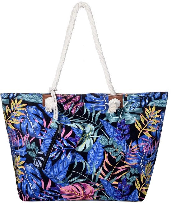 Borsa da Spiaggia XXL per Famiglie con Cerniera - Amante dei Fiori