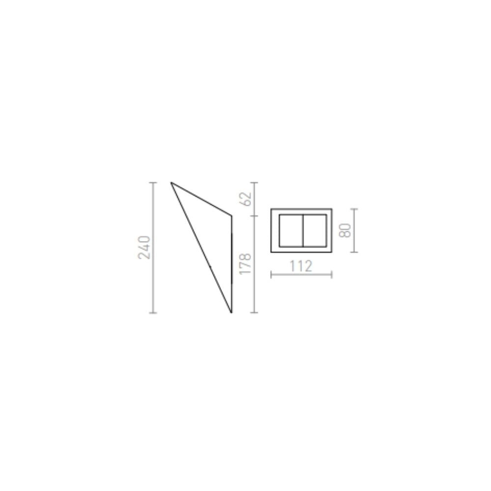 Faretto HAY da parete gesso 230V G9 40W