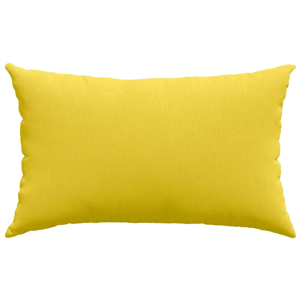 Cuscini da Divano 2 pcs Giallo Chiaro 50 x 30 cm Tessuto