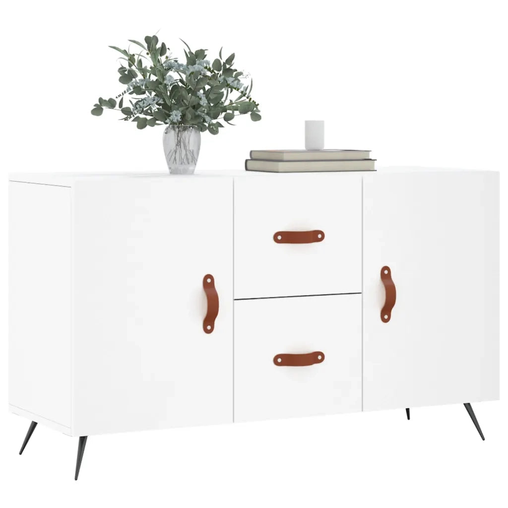 Credenza | Madia | Buffet da pranzo | Armadio da pranzo Bianca 100x36x60 cm in Legno Multistrato