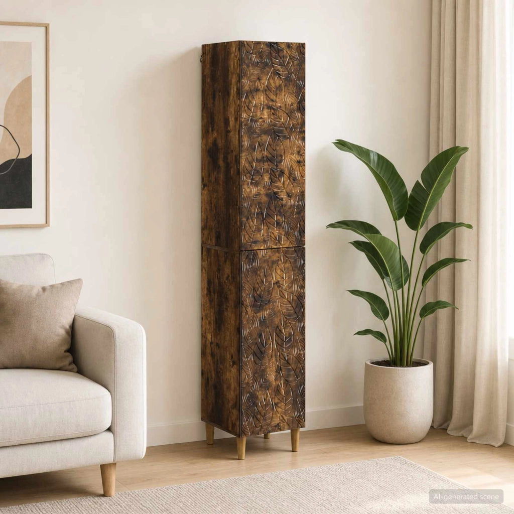 Set di armadi 2 pz Rovere Fumo Legno ingegnerizzato 3416714