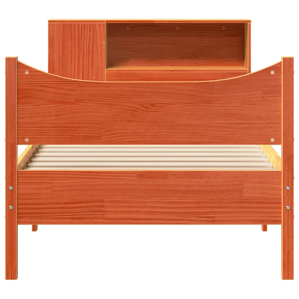 Letto senza Materasso Marrone Cera 75x190 cm in Legno di Pino 3323325