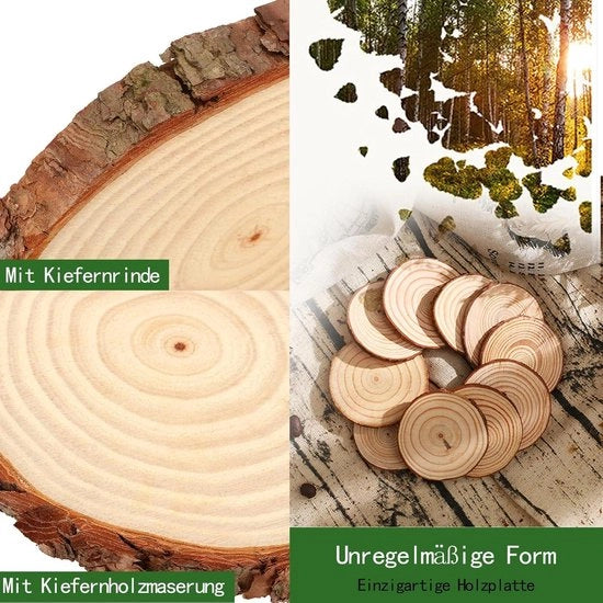 Decorazione per sottoscala in legno - piastrelle decorative - 24 pezzi - 7 ~ 8 cm