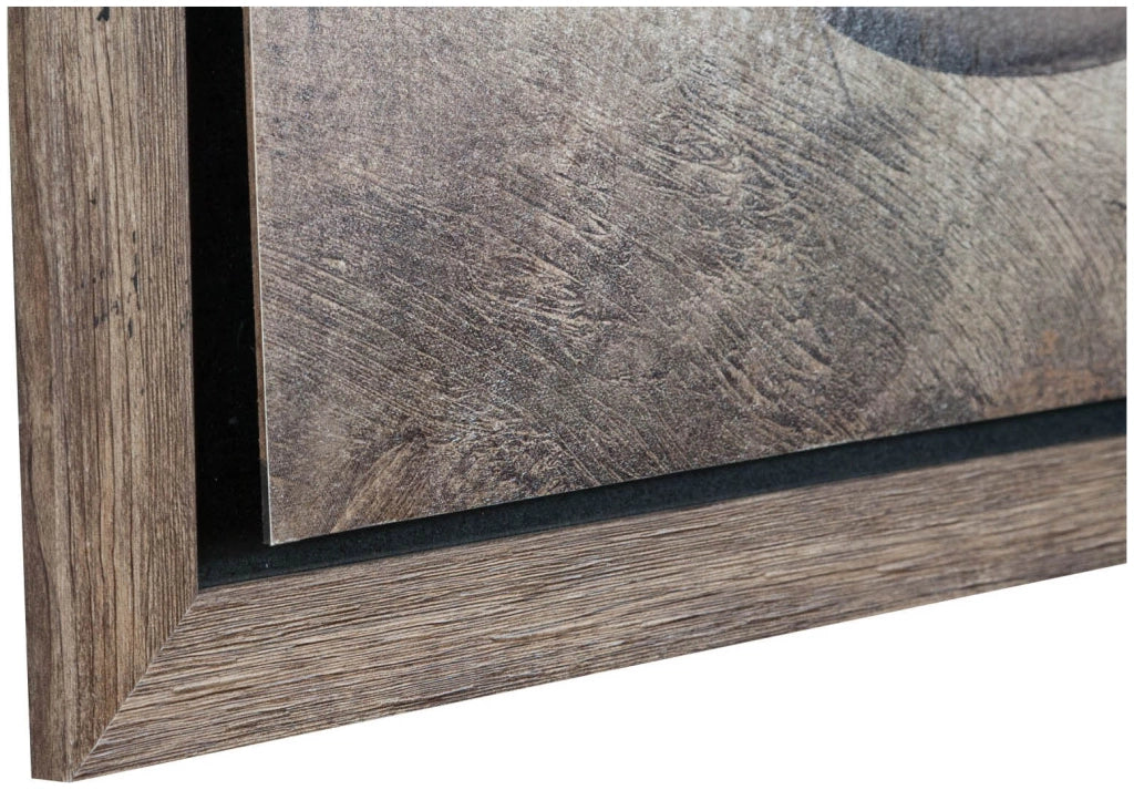 Biscottini Quadro in legno Dipinto anticato cornice L60xPR2xH90 cm Qualità Garantita
