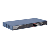 Hikvision 16 Porte Fast Ethernet Smart PoE Switch DS-3E1318P-EI