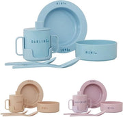 Set di servizio per bambini, design danese, servizio da tavola per bambini colorato, set di servizio da tavola per bambini di alta qualità, ideale per colazione, spuntini, BPA-free, BPS-free, resistente alla lavastoviglie