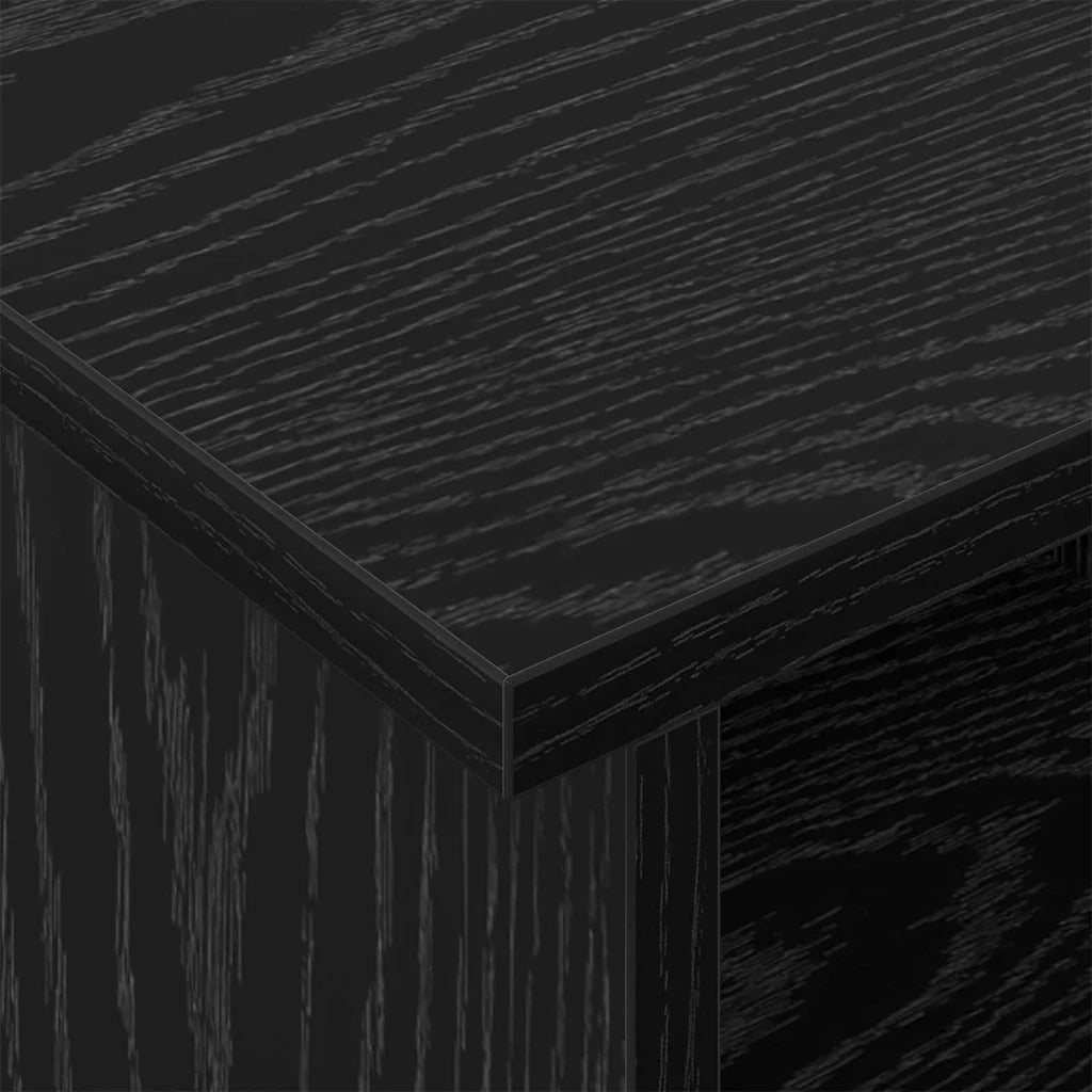 Supporto TV Rovere Nero 100 x 35 x 35 cm Legno multistrato 891033
