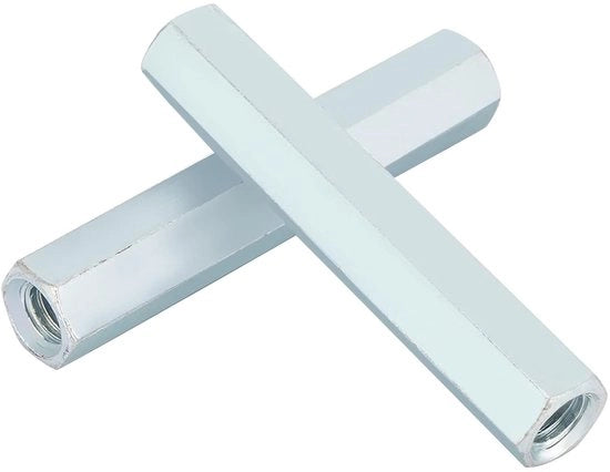 Viti a clessidra per accoppiamento di barra lunga - vite a guscio a vite a gabbia per viti di connessione 2 pezzi M8 * 66.