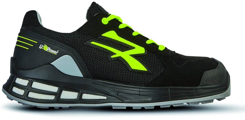 U-Power SCARPE ANTINFORTUNISTICA BASSE S1P SRC ESD REDPREMIUM ELVIS Col. Nero Mis. 40