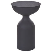 Tavolino moderno in metallo nero soggiorno salotto contemporaneo elegante