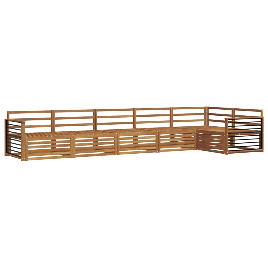 Set di divani da esterno 6 pcs Naturale