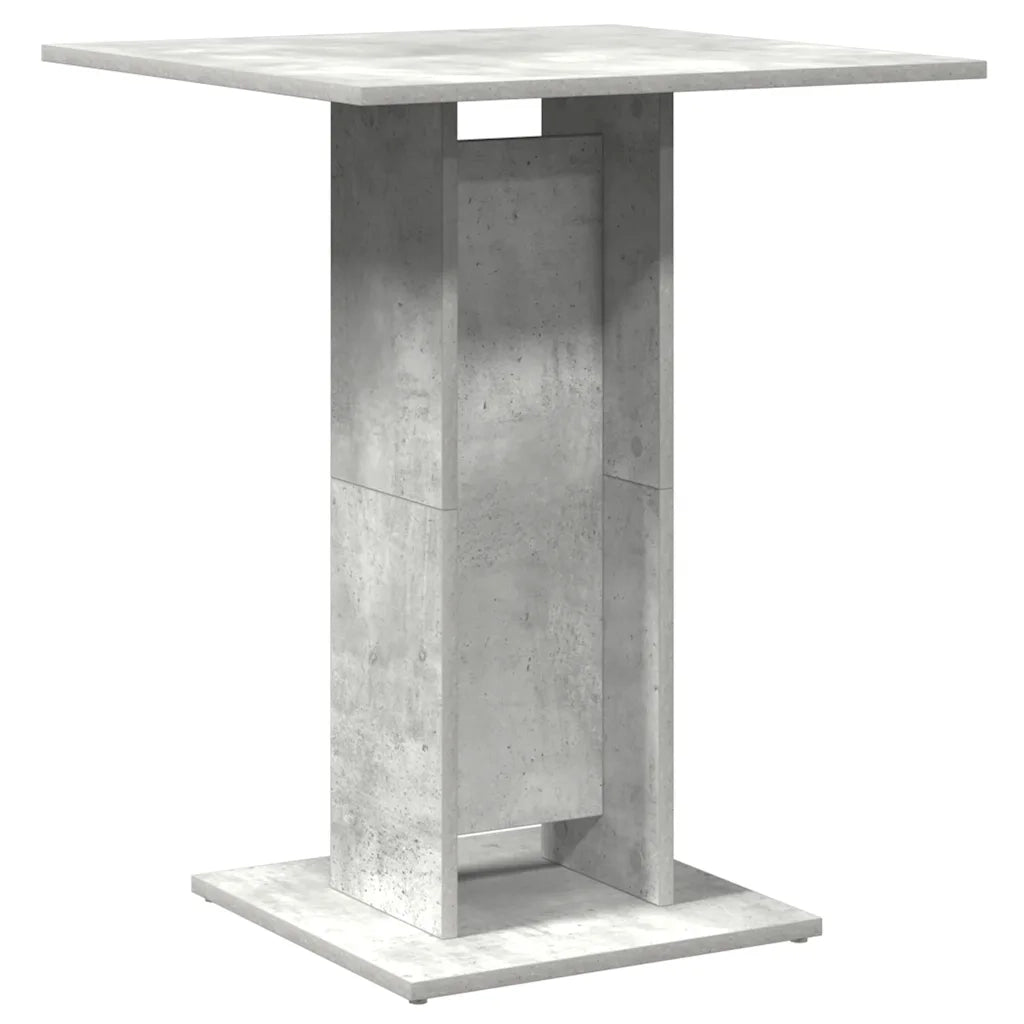 Tavolo da Bistrot Grigio Cemento 60x60x75 cm Legno Multistrato 802106