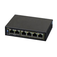 Pulsar Switch 4 Porte PoE 48W 10 100 Mb + 2xUPLINK S64
