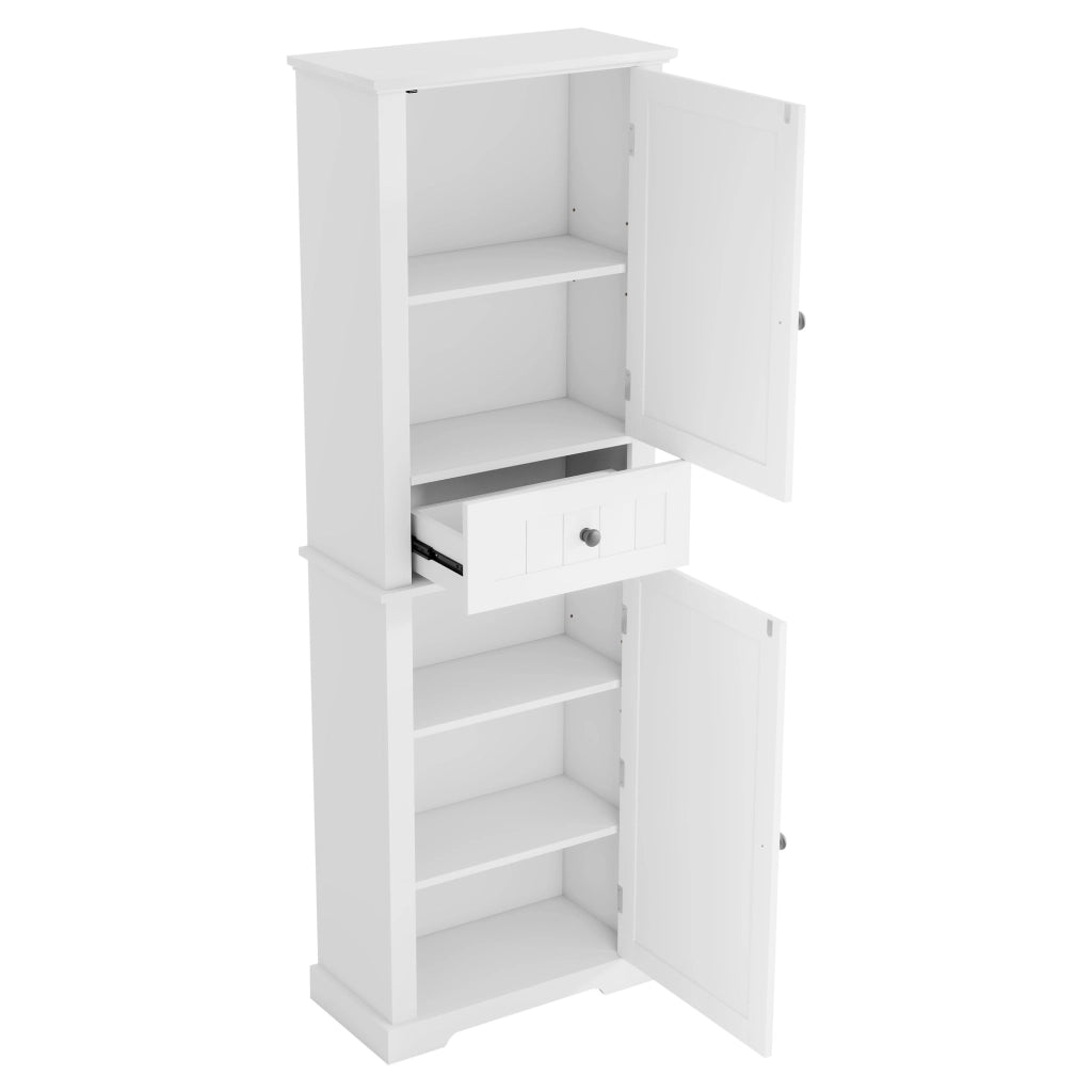 Armadietto Bagno con Cassetto ¨C MINIMAL ¨C Bianco, 56x28x167 cm