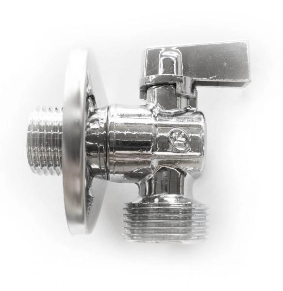Rubinetto lavatrice sfera 1/2 X 3/4 rosetta copriforo ECO