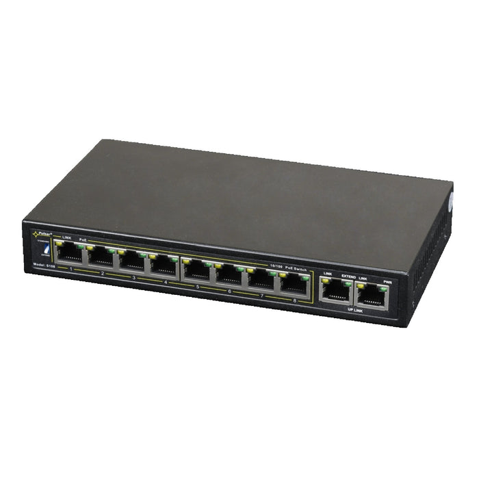Pulsar Switch 10 Porte 8x PoE + 2x UPLINK S108