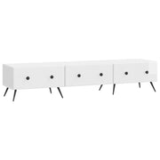 Mobile TV Bianco Lucido 147 x 34,5 x 30 cm Legno ingegnerizzato