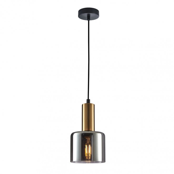 Lampada a sospensione Italux Santia rame E27 Ø12cm