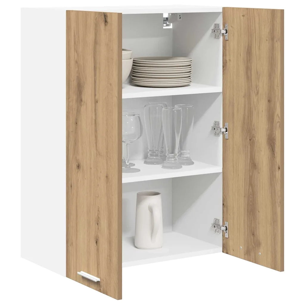 Armadio pensile con porta Rovere artigianale 60 x 31 x 80 cm 884281