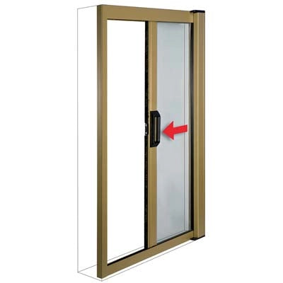 ZANZARIERA KIT PORTA SOTTILE IRS - MARRONE RAL 8017 FIBRA VETRO/PVC CM 140 H.CM 240