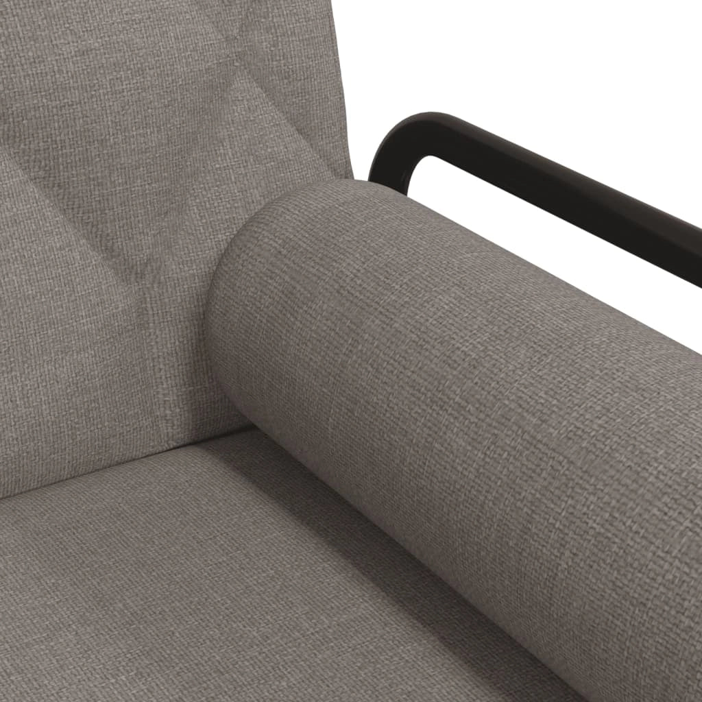 Divano letto con braccioli tessuto color tortora 02_0020412