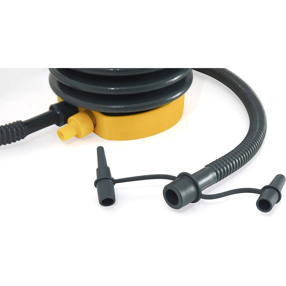 Trade Shop - Pompa Ad Aria Di Gonfiaggio A Piede 13 Cm Air Step Con Adattatori Valvole 62147 -