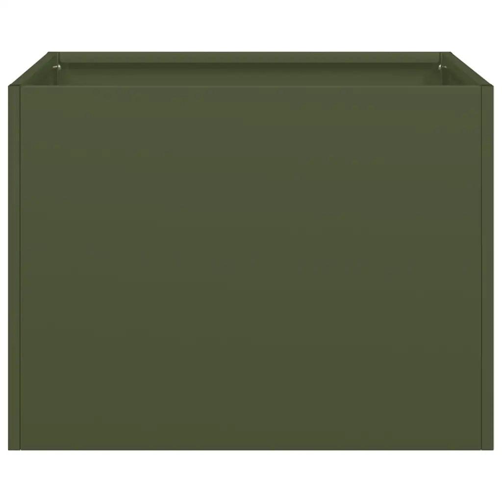 Fioriera Verde Oliva 40x40x30 cm in Acciaio 860797