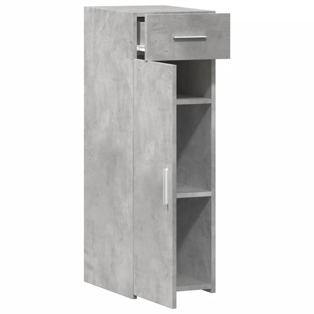 vidaXL Credenza Grigio Cemento 30x42,5x93 cm in Legno Multistrato