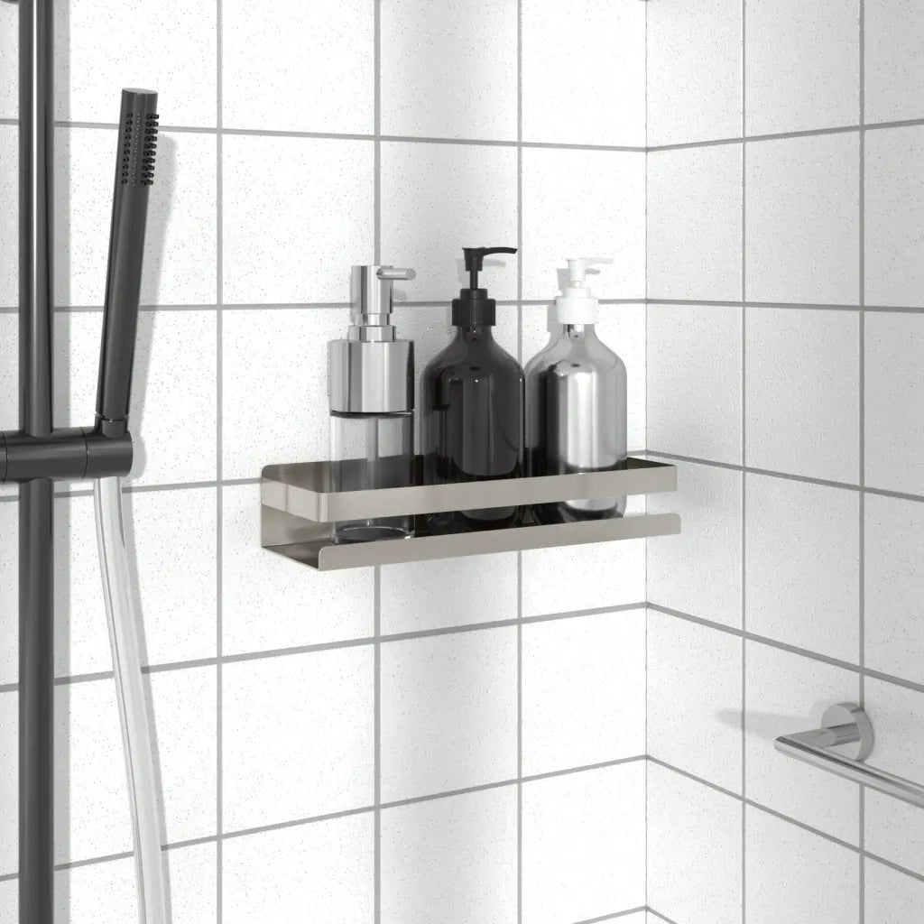 Mensola per Doccia 30x10x6 cm in Acciaio Inox 304 Spazzolato 4004905