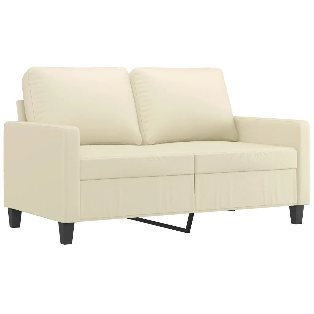 Divano a 2 Posti-Sofa 2 Posti Crema 120 cm in Similpelle 629503
