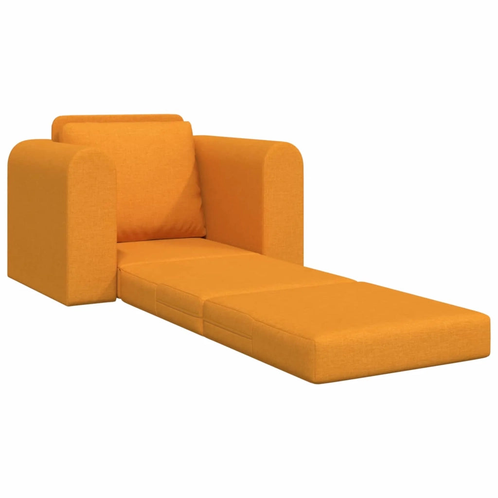 Divano letto | Sof¨¤ letto | Letto singolo Giallo Scuro 98 x 71 x 83 cm Tessuto