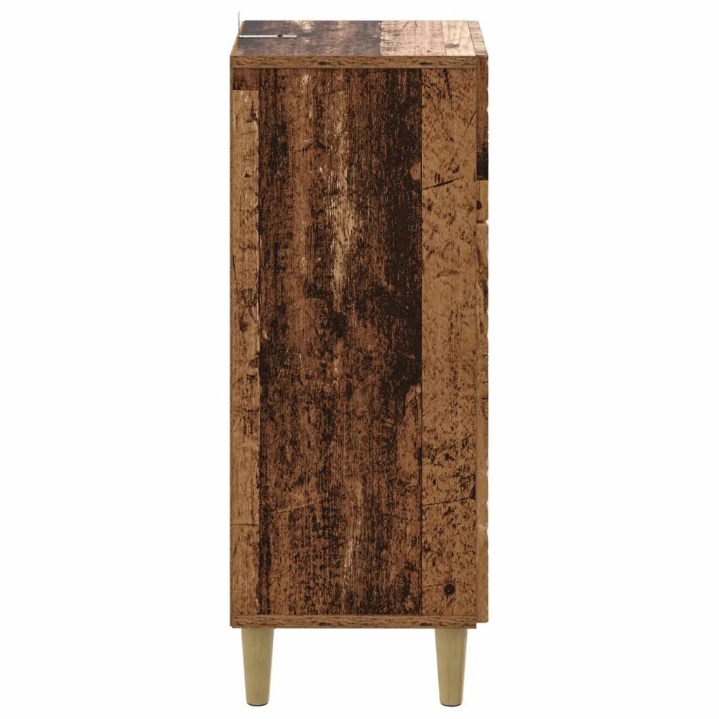 Mobiletto da Bagno DELFT Legno antico 30 x 31 x 80 cm 897053