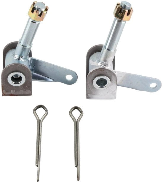 Manicotto di sterzo - 1 coppia - M16 viti a dente - Acciaio lega - Anteriore - Adatto per Go Kart/UTV/ATV/Quad Bike - Fusibile 

Nota: M16 viti a dente, Acciaio lega, Anteriore, Fusibile