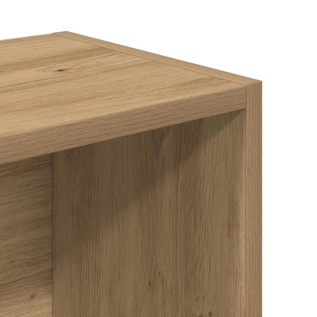 Libreria-Scaffale per Libri-Mobile di Stoccaggio Rovere Artigianale 31x24x102 cm in Legno Multistrato