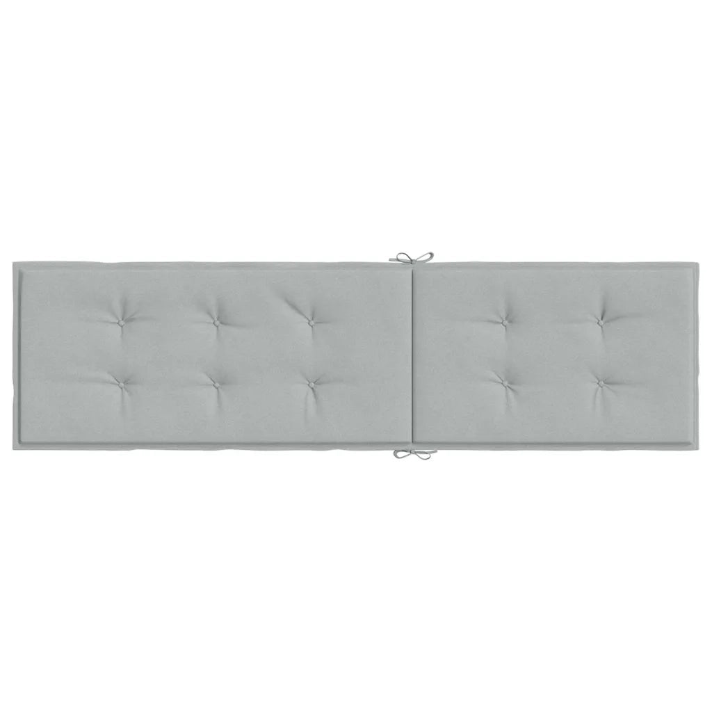 Cuscino per Sdraio Grigio Chiaro MÃ©lange (75+105)x50x3 Tessuto