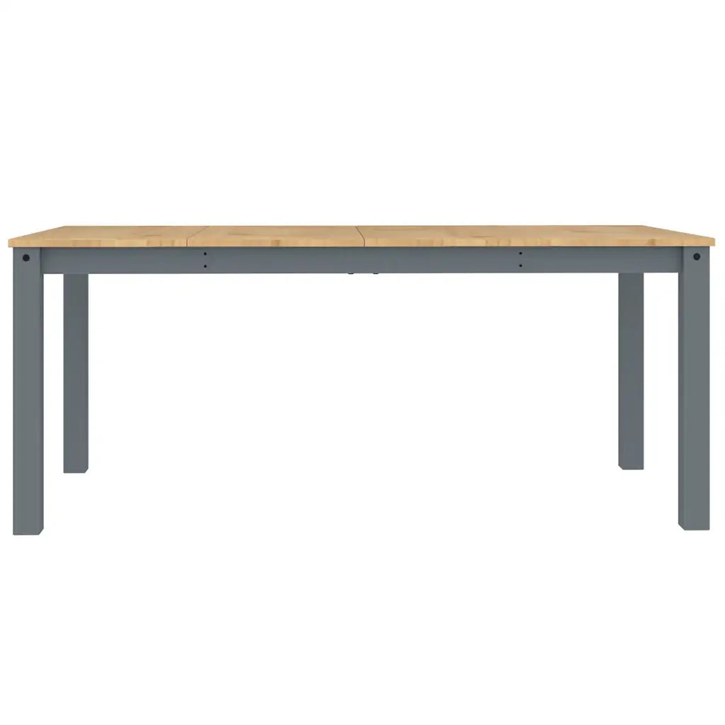 vidaXL Set da Pranzo 5 pz Panama Grigio in Legno Massello di Pino